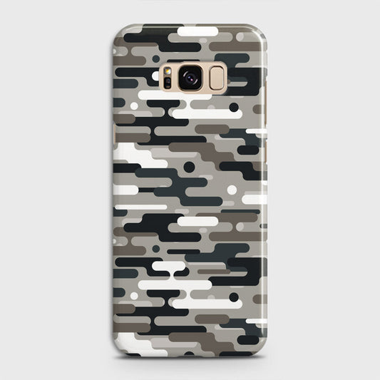 Samsung Galaxy S8 Cover - Camo Series 2 - Black & Olive Design - Matte Finish - Snap On Hard Case with LifeTime Colors Guarantee