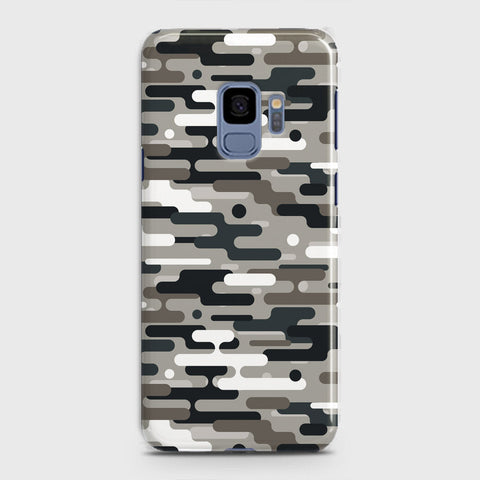 Samsung Galaxy S9 Cover - Camo Series 2 - Black & Olive Design - Matte Finish - Snap On Hard Case with LifeTime Colors Guarantee