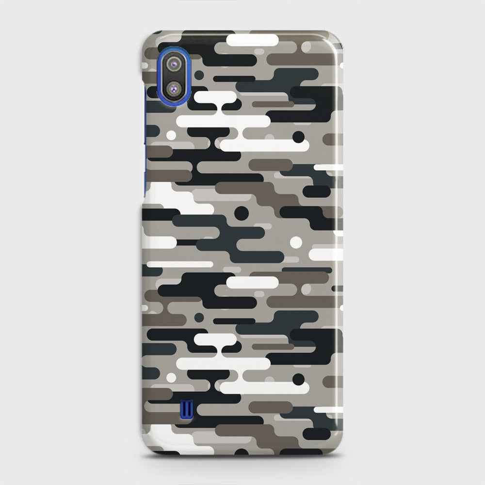 Samsung Galaxy A10 Cover - Camo Series 2 - Black & Olive Design - Matte Finish - Snap On Hard Case with LifeTime Colors Guarantee