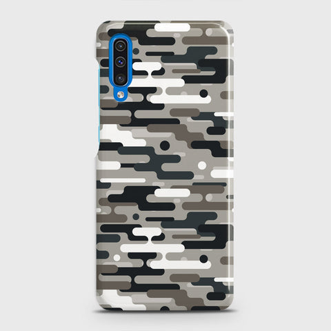 Samsung Galaxy A50 Cover - Camo Series 2 - Black & Olive Design - Matte Finish - Snap On Hard Case with LifeTime Colors Guarantee