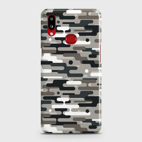 Samsung Galaxy A10s Cover - Camo Series 2 - Black & Olive Design - Matte Finish - Snap On Hard Case with LifeTime Colors Guarantee