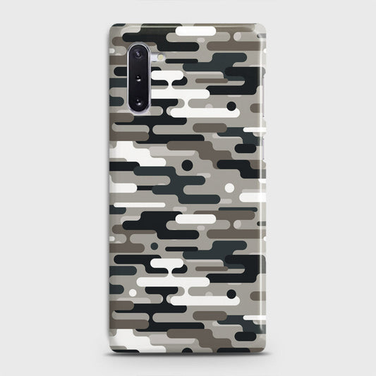 Samsung Galaxy Note 10 Cover - Camo Series 2 - Black & Olive Design - Matte Finish - Snap On Hard Case with LifeTime Colors Guarantee