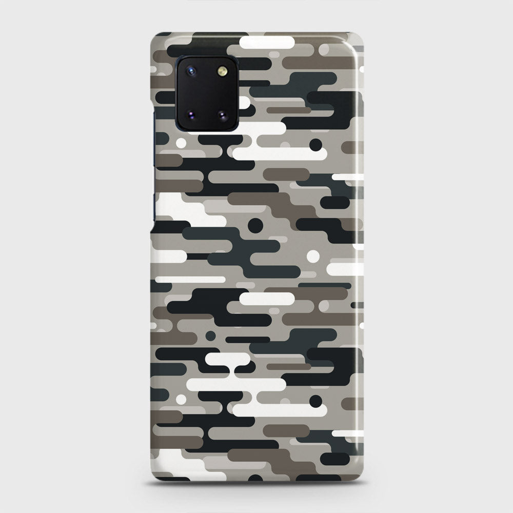 Samsung Galaxy Note 10 Lite Cover - Camo Series 2 - Black & Olive Design - Matte Finish - Snap On Hard Case with LifeTime Colors Guarantee