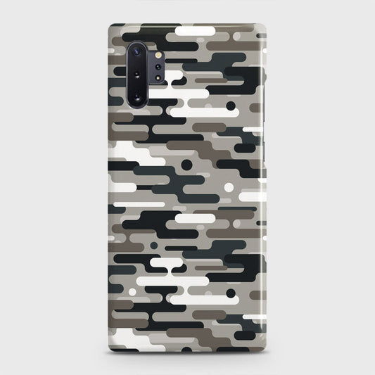 Samsung Galaxy Note 10 Plus Cover - Camo Series 2 - Black & Olive Design - Matte Finish - Snap On Hard Case with LifeTime Colors Guarantee