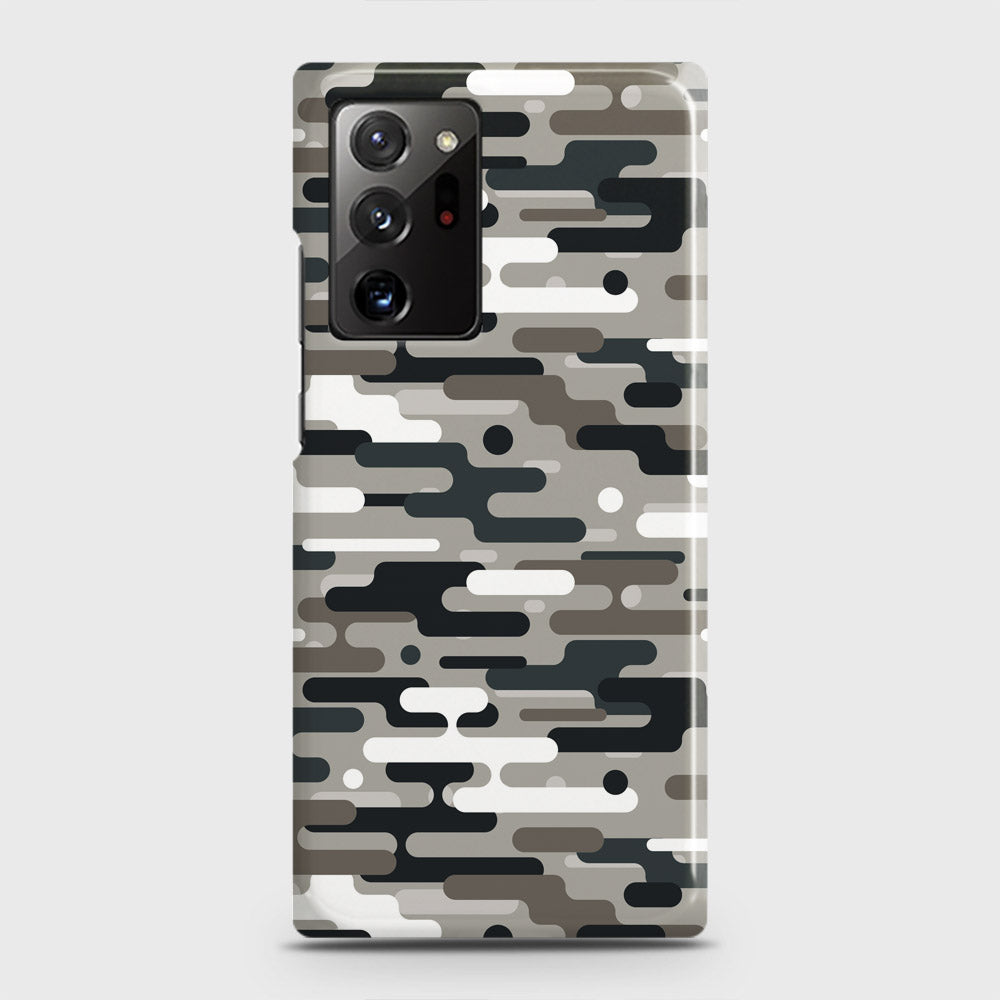 Samsung Galaxy Note 20 Ultra Cover - Camo Series 2 - Black & Olive Design - Matte Finish - Snap On Hard Case with LifeTime Colors Guarantee