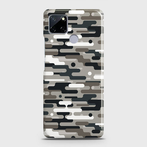 Realme C12 Cover - Camo Series 2 - Black & Olive Design - Matte Finish - Snap On Hard Case with LifeTime Colors Guarantee