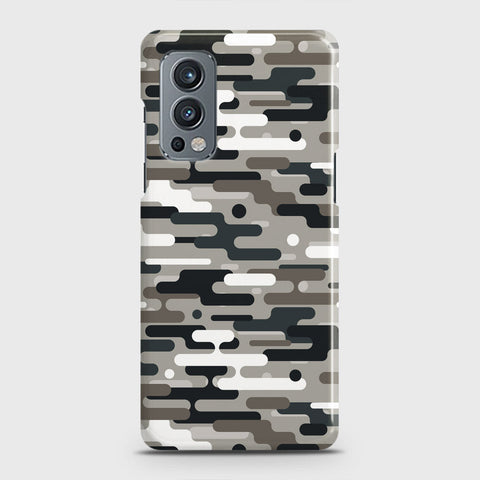 OnePlus Nord 2 Cover - Camo Series 2 - Black & Olive Design - Matte Finish - Snap On Hard Case with LifeTime Colors Guarantee