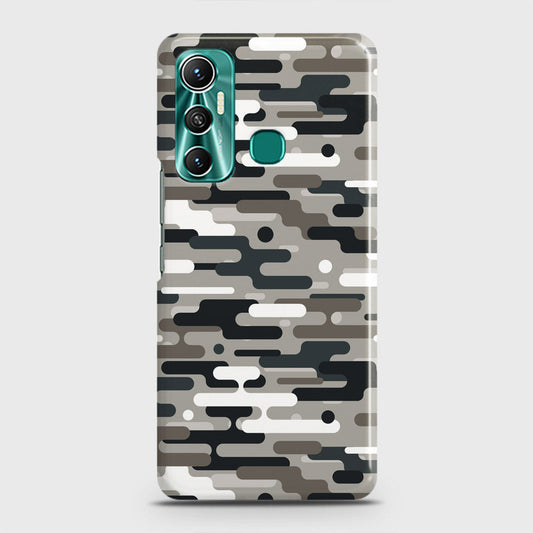 Infinix Hot 11 Cover - Camo Series 2 - Black & Olive Design - Matte Finish - Snap On Hard Case with LifeTime Colors Guarantee