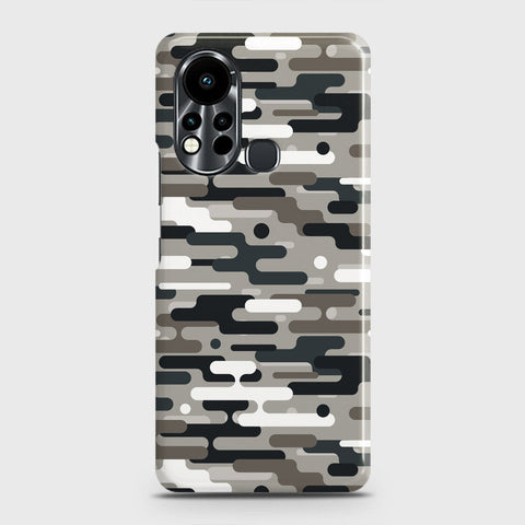 Infinix Hot 11s Cover - Camo Series 2 - Black & Olive Design - Matte Finish - Snap On Hard Case with LifeTime Colors Guarantee