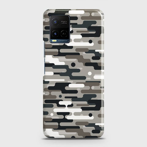 Vivo Y21t Cover - Camo Series 2 - Black & Olive Design - Matte Finish - Snap On Hard Case with LifeTime Colors Guarantee