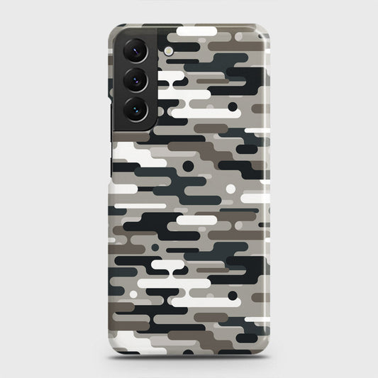 Samsung Galaxy S22 5G Cover - Camo Series 2 - Black & Olive Design - Matte Finish - Snap On Hard Case with LifeTime Colors Guarantee