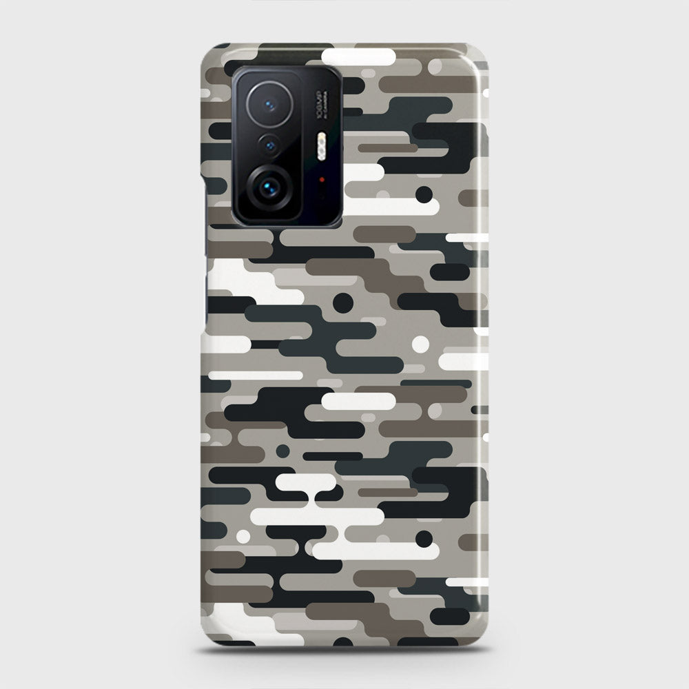 Xiaomi 11T Cover - Camo Series 2 - Black & Olive Design - Matte Finish - Snap On Hard Case with LifeTime Colors Guarantee