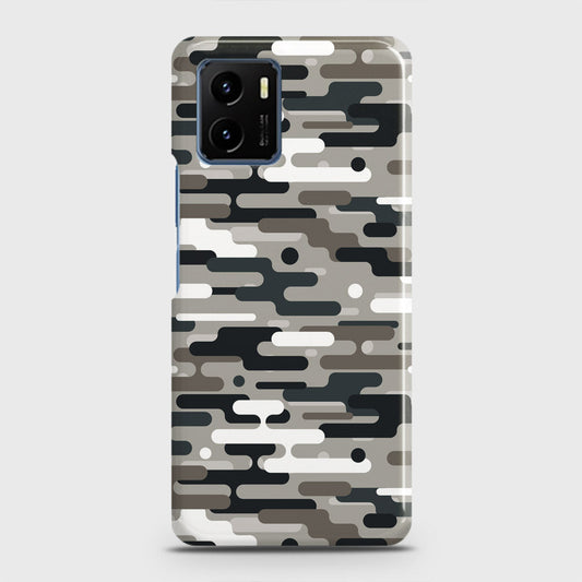 Vivo Y01 Cover - Camo Series 2 - Black & Olive Design - Matte Finish - Snap On Hard Case with LifeTime Colors Guarantee