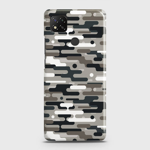 Xiaomi Redmi 10A Cover - Camo Series 2 - Black & Olive Design - Matte Finish - Snap On Hard Case with LifeTime Colors Guarantee