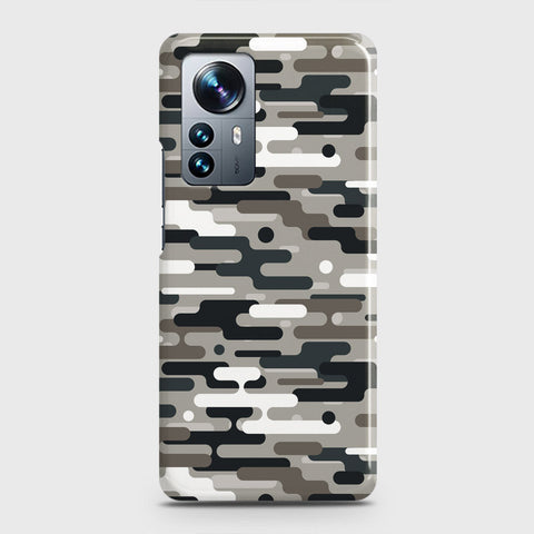 Xiaomi 12x Cover - Camo Series 2 - Black & Olive Design - Matte Finish - Snap On Hard Case with LifeTime Colors Guarantee