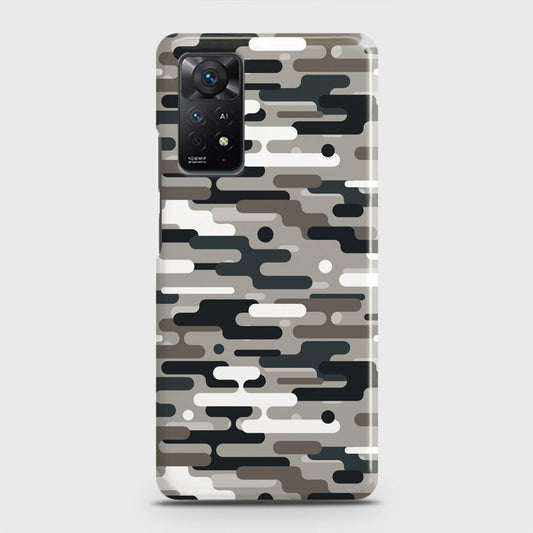 Xiaomi Redmi Note 11 Cover - Camo Series 2 - Black & Olive Design - Matte Finish - Snap On Hard Case with LifeTime Colors Guarantee