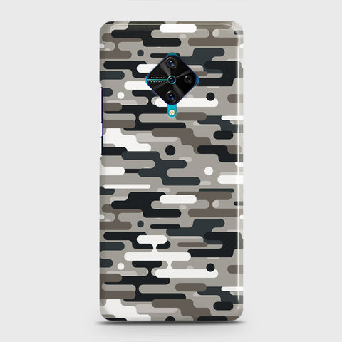 Vivo Y51 (2020 September)  Cover - Camo Series 2 - Black & Olive Design - Matte Finish - Snap On Hard Case with LifeTime Colors Guarantee