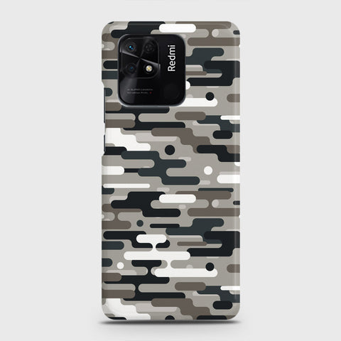 Xiaomi Redmi 10C Cover - Camo Series 2 - Black & Olive Design - Matte Finish - Snap On Hard Case with LifeTime Colors Guarantee