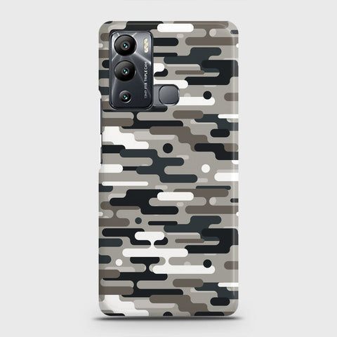 Infinix Hot 12i Cover - Camo Series 2 - Black & Olive Design - Matte Finish - Snap On Hard Case with LifeTime Colors Guarantee