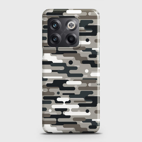 OnePlus 10T Cover - Camo Series 2 - Black & Olive Design - Matte Finish - Snap On Hard Case with LifeTime Colors Guarantee