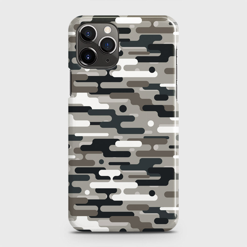 iPhone 11 Pro Max Cover - Camo Series 2 - Black & Olive Design - Matte Finish - Snap On Hard Case with LifeTime Colors Guarantee