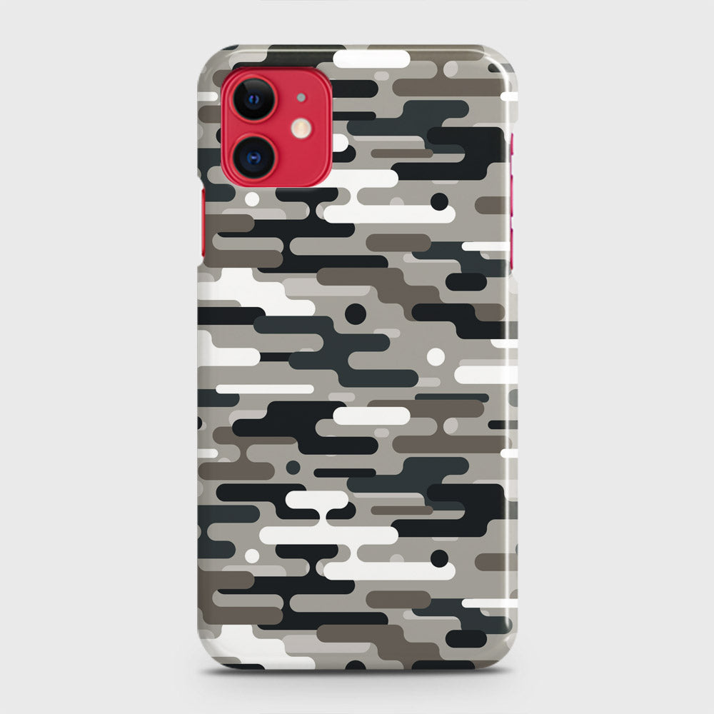 iPhone 11 Cover - Camo Series 2 - Black & Olive Design - Matte Finish - Snap On Hard Case with LifeTime Colors Guarantee