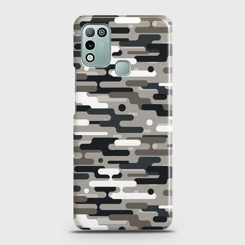 Infinix Hot 10 Play Cover - Camo Series 2 - Black & Olive Design - Matte Finish - Snap On Hard Case with LifeTime Colors Guarantee