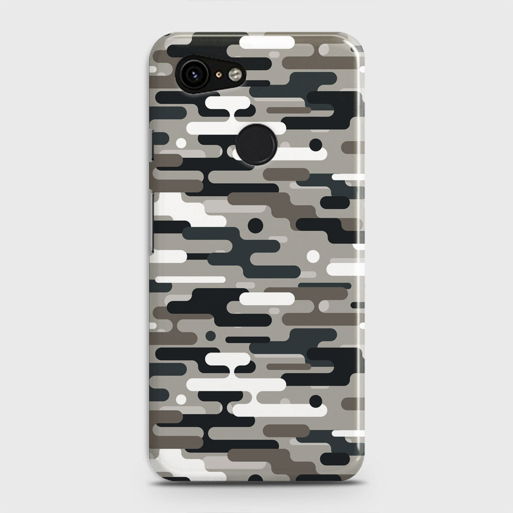 Google Pixel 3 XL Cover - Camo Series 2 - Black & Olive Design - Matte Finish - Snap On Hard Case with LifeTime Colors Guarantee