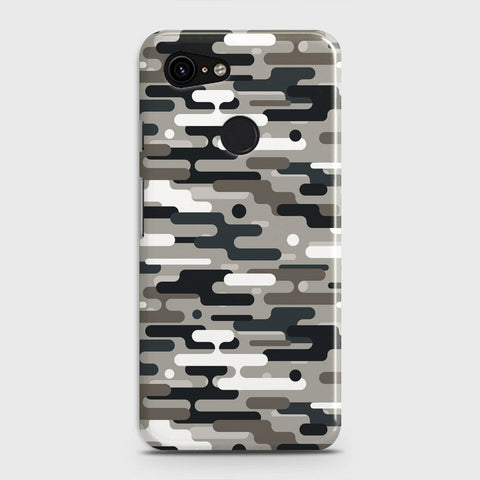 Google Pixel 3 XL Cover - Camo Series 2 - Black & Olive Design - Matte Finish - Snap On Hard Case with LifeTime Colors Guarantee