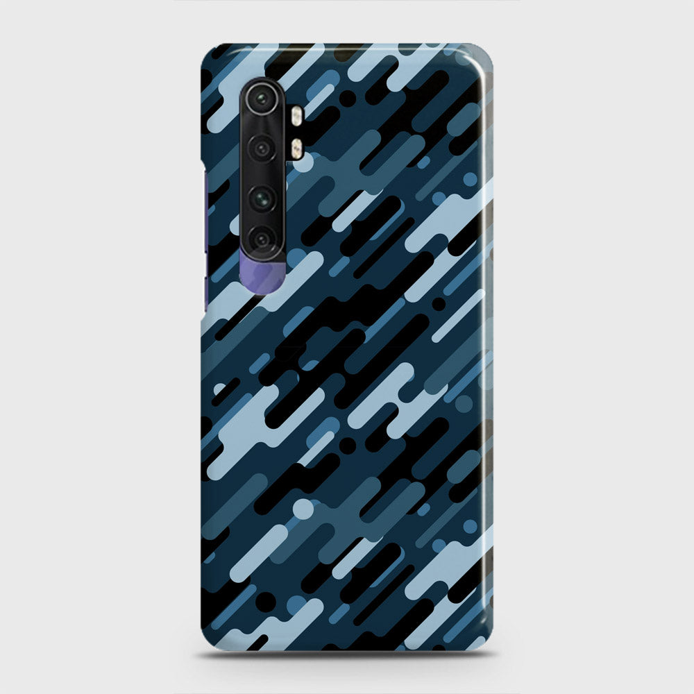 Xiaomi Mi Note 10 Lite Cover - Camo Series 3 - Black & Blue Design - Matte Finish - Snap On Hard Case with LifeTime Colors Guarantee