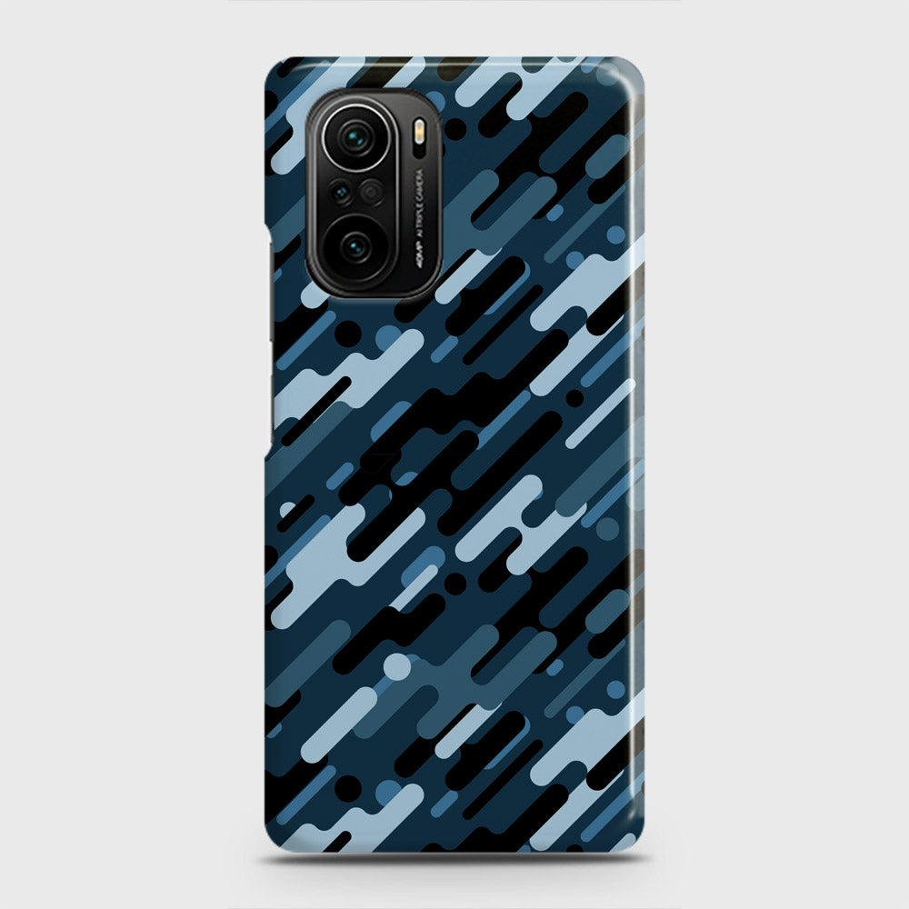 Xiaomi Mi 11i Cover - Camo Series 3 - Black & Blue Design - Matte Finish - Snap On Hard Case with LifeTime Colors Guarantee