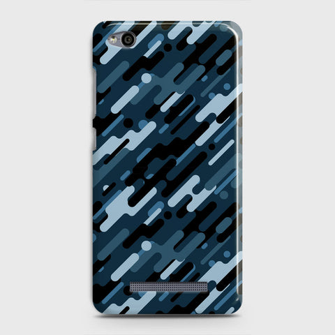 Xiaomi Redmi 4A Cover - Camo Series 3 - Black & Blue Design - Matte Finish - Snap On Hard Case with LifeTime Colors Guarantee