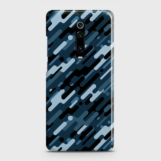 Xiaomi Redmi K20 Pro Cover - Camo Series 3 - Black & Blue Design - Matte Finish - Snap On Hard Case with LifeTime Colors Guarantee