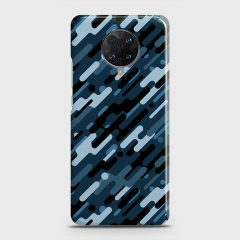 Xiaomi Redmi K30 Pro Cover - Camo Series 3 - Black & Blue Design - Matte Finish - Snap On Hard Case with LifeTime Colors Guarantee