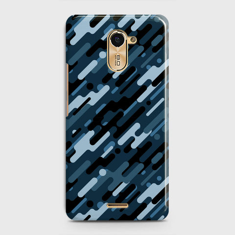 Infinix Hot 4 / Hot 4 Pro  Cover - Camo Series 3 - Black & Blue Design - Matte Finish - Snap On Hard Case with LifeTime Colors Guarantee