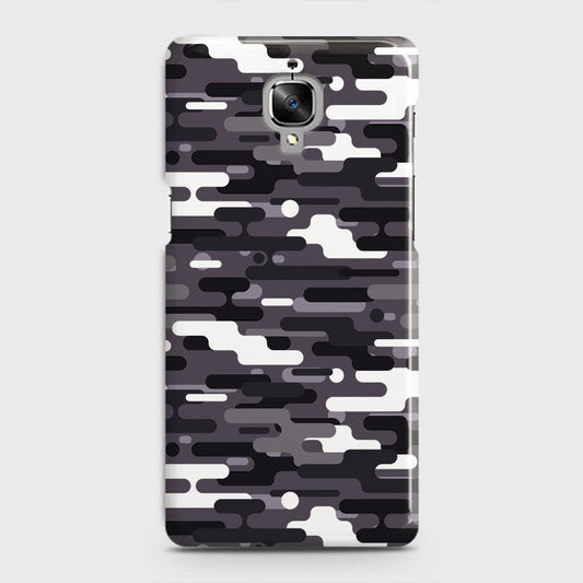 OnePlus 3  Cover - Camo Series 2 - Black & White Design - Matte Finish - Snap On Hard Case with LifeTime Colors Guarantee