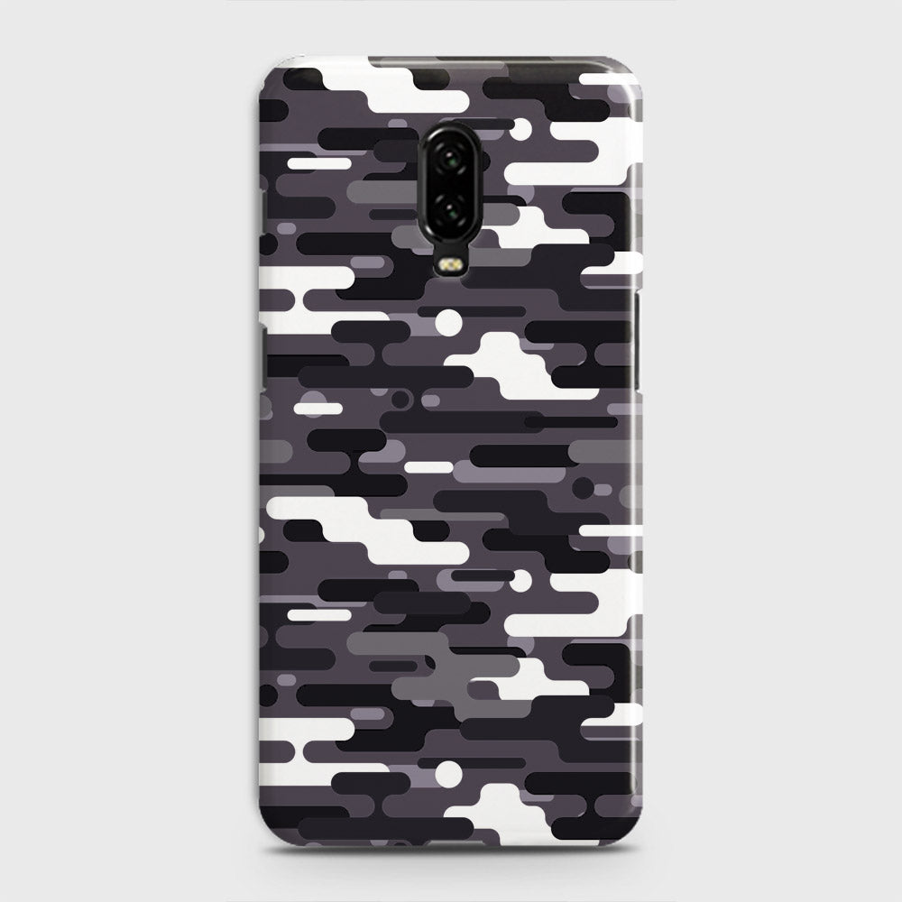 OnePlus 7  Cover - Camo Series 2 - Black & White Design - Matte Finish - Snap On Hard Case with LifeTime Colors Guarantee