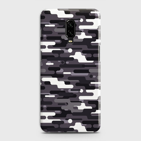 OnePlus 7  Cover - Camo Series 2 - Black & White Design - Matte Finish - Snap On Hard Case with LifeTime Colors Guarantee