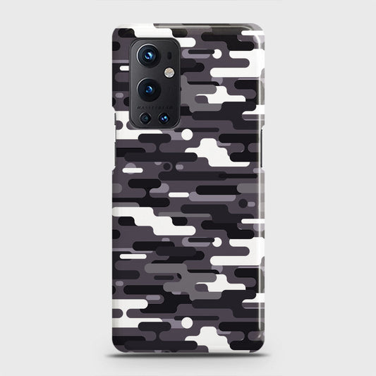 OnePlus 9 Pro  Cover - Camo Series 2 - Black & White Design - Matte Finish - Snap On Hard Case with LifeTime Colors Guarantee