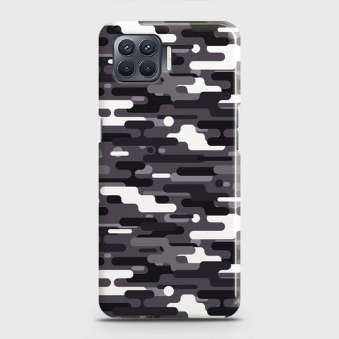 Oppo F17 Pro Cover - Camo Series 2 - Black & White Design - Matte Finish - Snap On Hard Case with LifeTime Colors Guarantee