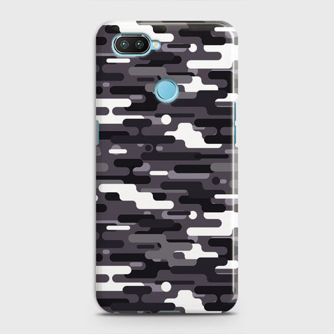 Realme 2 Cover - Camo Series 2 - Black & White Design - Matte Finish - Snap On Hard Case with LifeTime Colors Guarantee