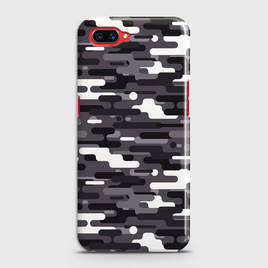 Realme C1 Cover - Camo Series 2 - Black & White Design - Matte Finish - Snap On Hard Case with LifeTime Colors Guarantee