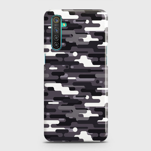 Realme 6s Cover - Camo Series 2 - Black & White Design - Matte Finish - Snap On Hard Case with LifeTime Colors Guarantee