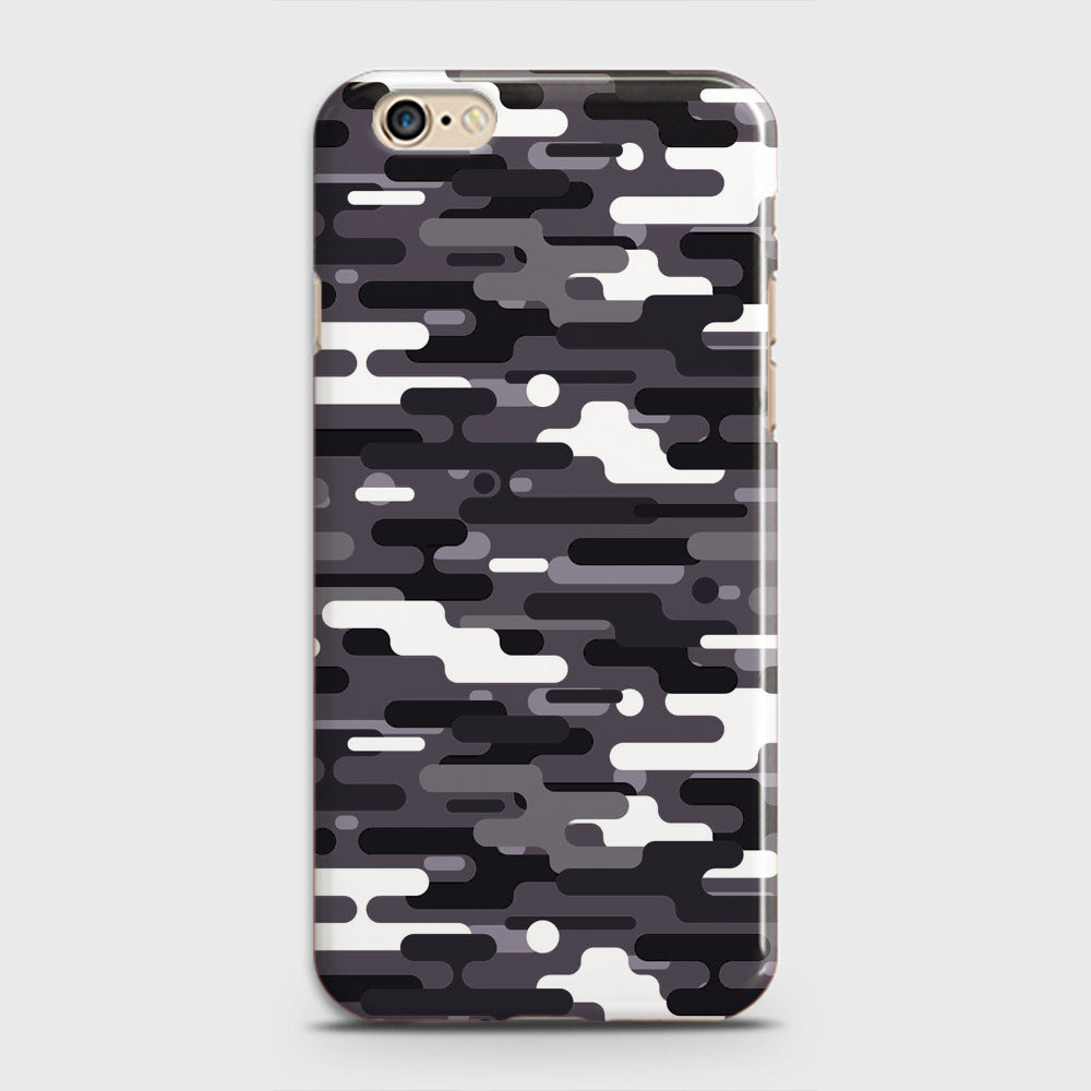 iPhone 6 Cover - Camo Series 2 - Black & White Design - Matte Finish - Snap On Hard Case with LifeTime Colors Guarantee