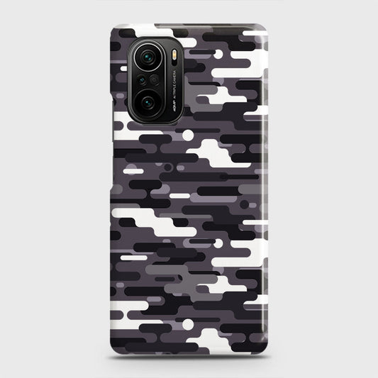 Xiaomi Redmi K40 Pro Cover - Camo Series 2 - Black & White Design - Matte Finish - Snap On Hard Case with LifeTime Colors Guarantee