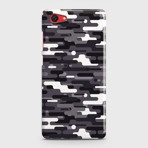 Vivo Y71 Cover - Camo Series 2 - Black & White Design - Matte Finish - Snap On Hard Case with LifeTime Colors Guarantee