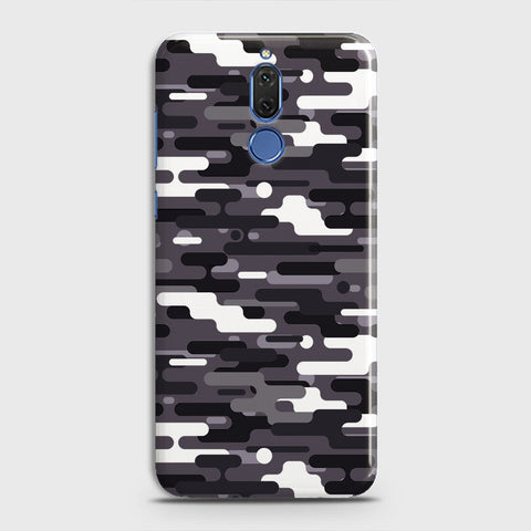 Huawei Mate 10 Lite Cover - Camo Series 2 - Black & White Design - Matte Finish - Snap On Hard Case with LifeTime Colors Guarantee