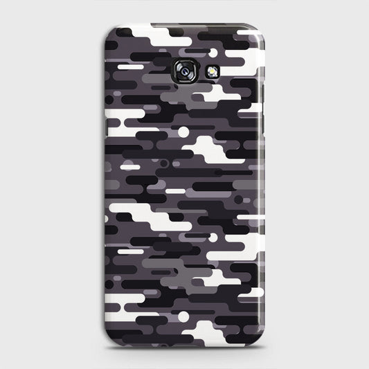 Samsung Galaxy J4 Plus Cover - Camo Series 2 - Black & White Design - Matte Finish - Snap On Hard Case with LifeTime Colors Guarantee