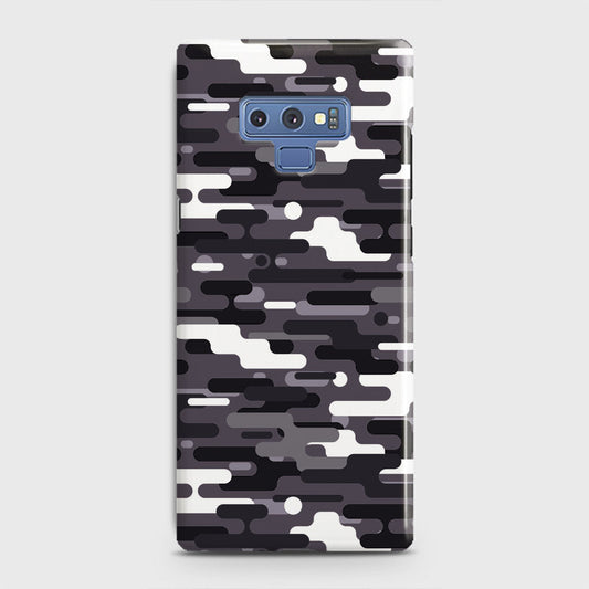 Samsung Galaxy Note 9 Cover - Camo Series 2 - Black & White Design - Matte Finish - Snap On Hard Case with LifeTime Colors Guarantee