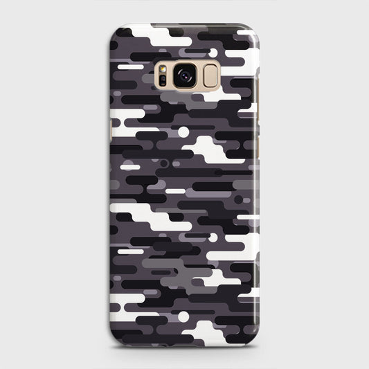 Samsung Galaxy S8 Cover - Camo Series 2 - Black & White Design - Matte Finish - Snap On Hard Case with LifeTime Colors Guarantee